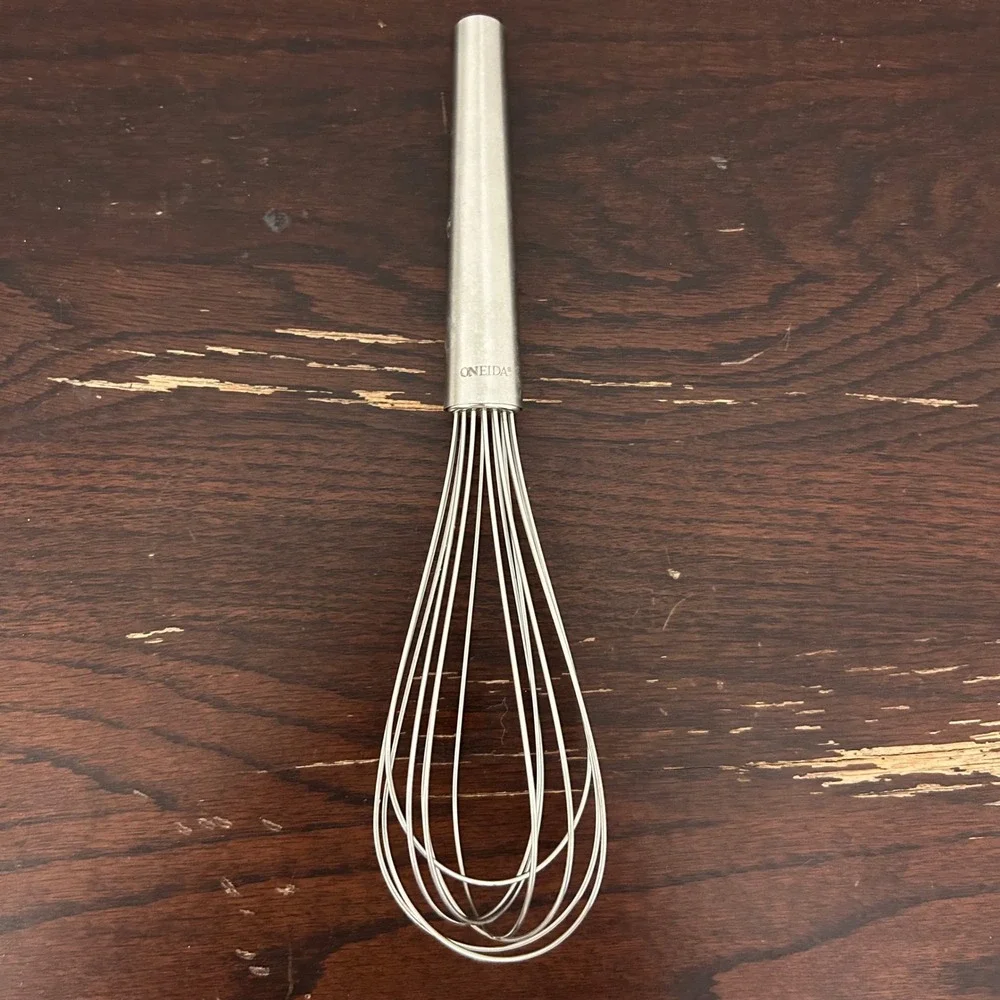 Oneida‎ Stainless Steel Balloon Whisk 10 Inch Silver Kitchen Tool Brushed Handle